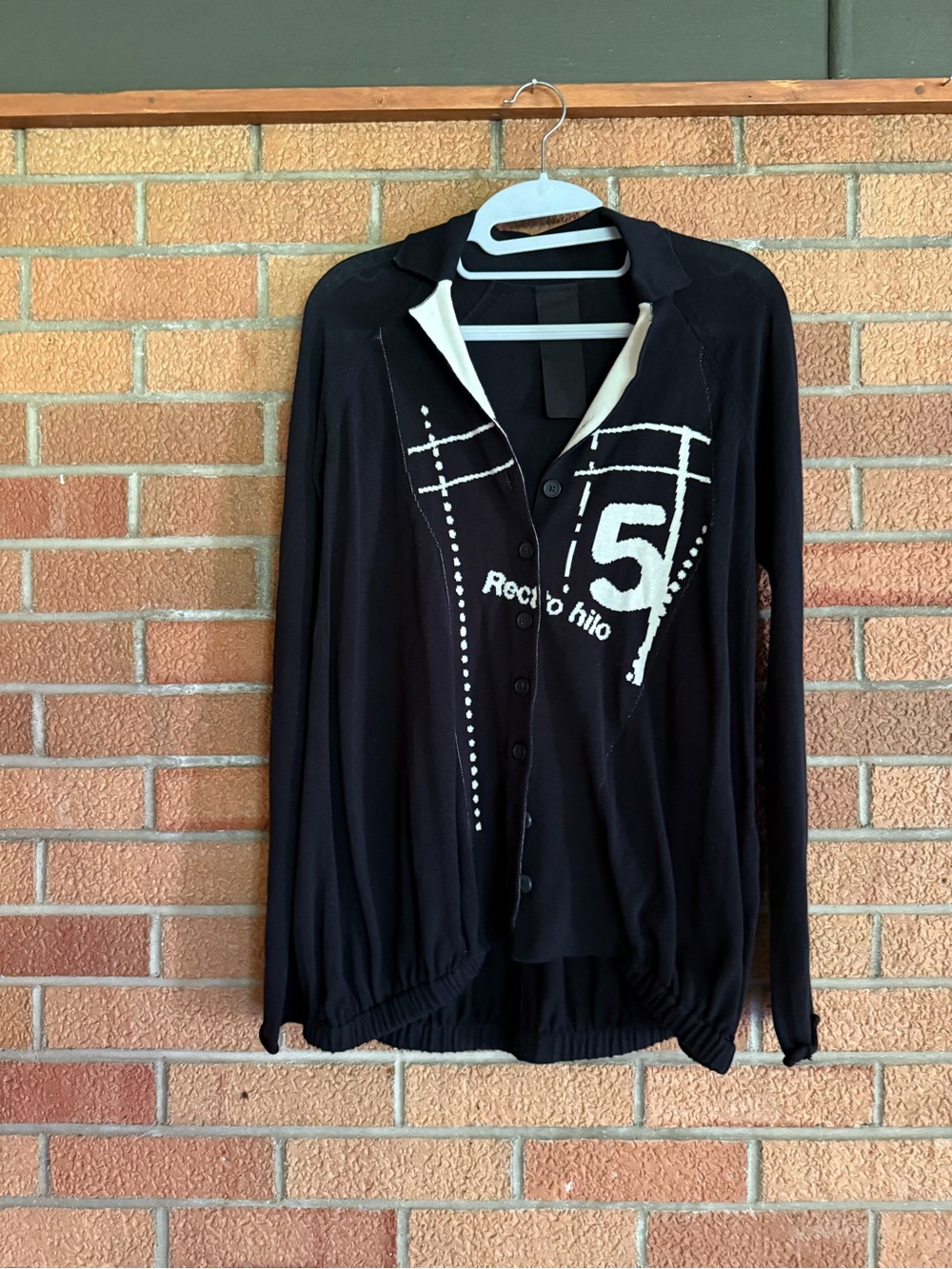 Rundholz cotton black cardigan XS